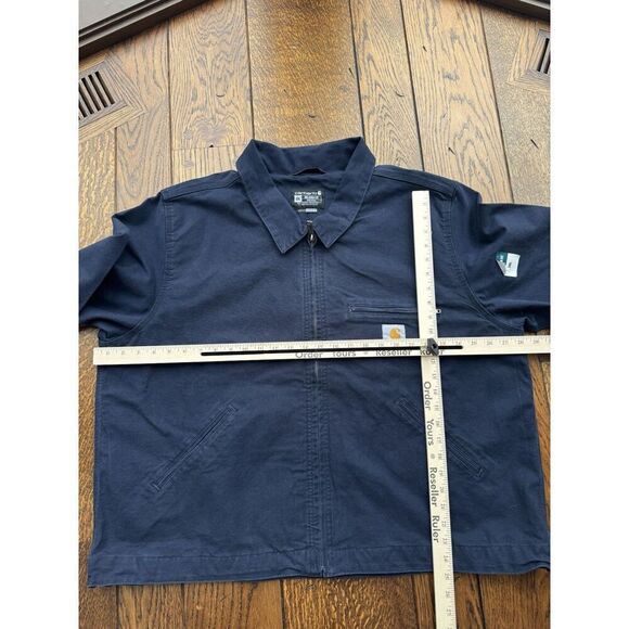 Carhartt Detroit Jacket Washed Navy XXL NWT - Picture 5 of 8